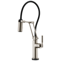 Brizo Litze®: SmartTouch® Articulating Kitchen Faucet with Knurled Handle - Maison&Co.