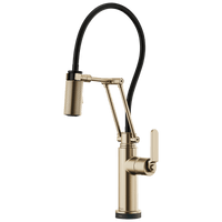 Brizo Litze®: SmartTouch® Articulating Kitchen Faucet with Industrial Handle - Maison&Co.