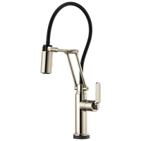 Brizo Litze®: SmartTouch® Articulating Kitchen Faucet with Industrial Handle - Maison&Co.