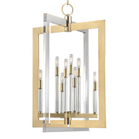 Hudson Valley - 9323-AGB - Eight Light Pendant - Wellington - Aged Brass