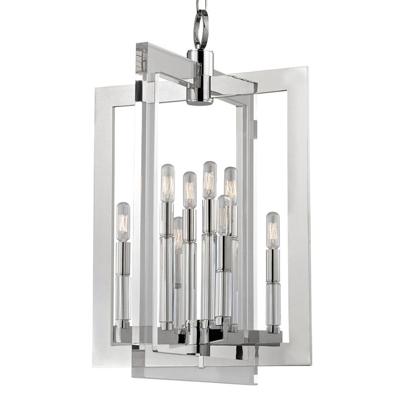 Hudson Valley - 9323-PN - Eight Light Pendant - Wellington - Polished Nickel