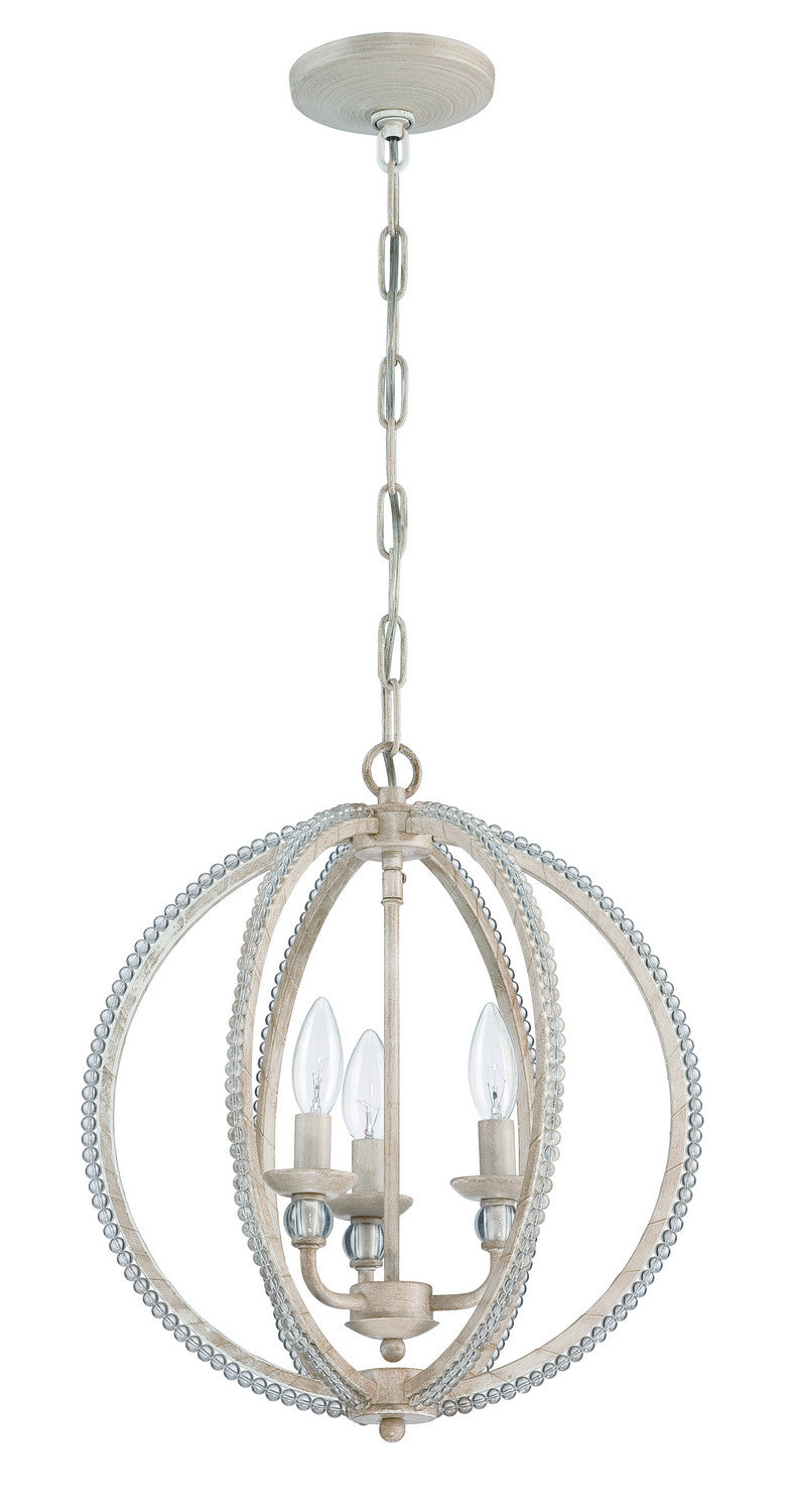 Craftmade - 1043C-ATL - Mini Chandelier Three Light in Antique Linen Finish - Mini Chandelier