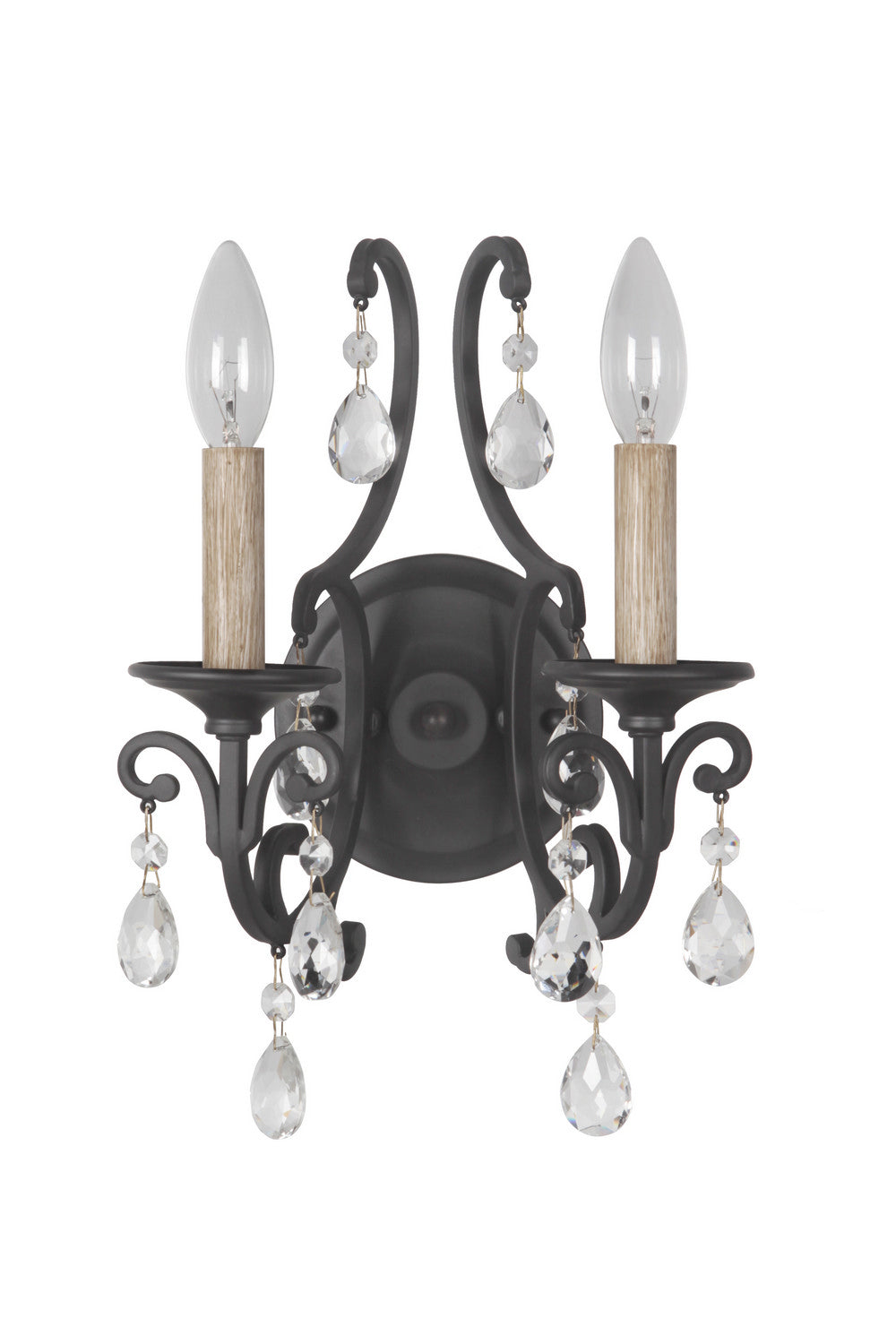 Craftmade - 38962-MBK - Bentley Two Light Wall Sconce in Matte Black Finish - Bentley