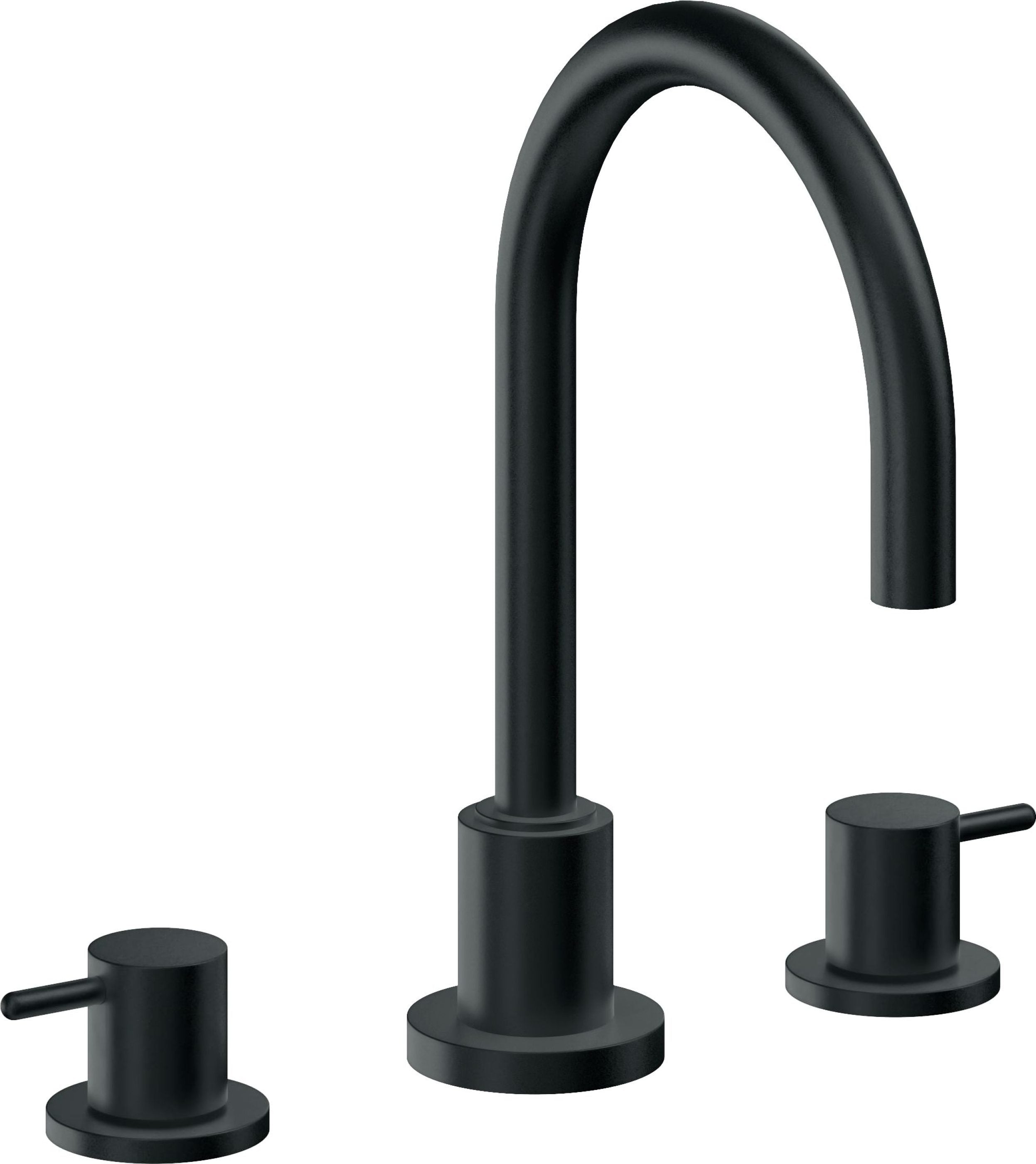 California Faucets - 6202ZB-CB - 8" Widespread Lavatory Faucet with ZeroDrain - Carbon (PVD) - Avalon