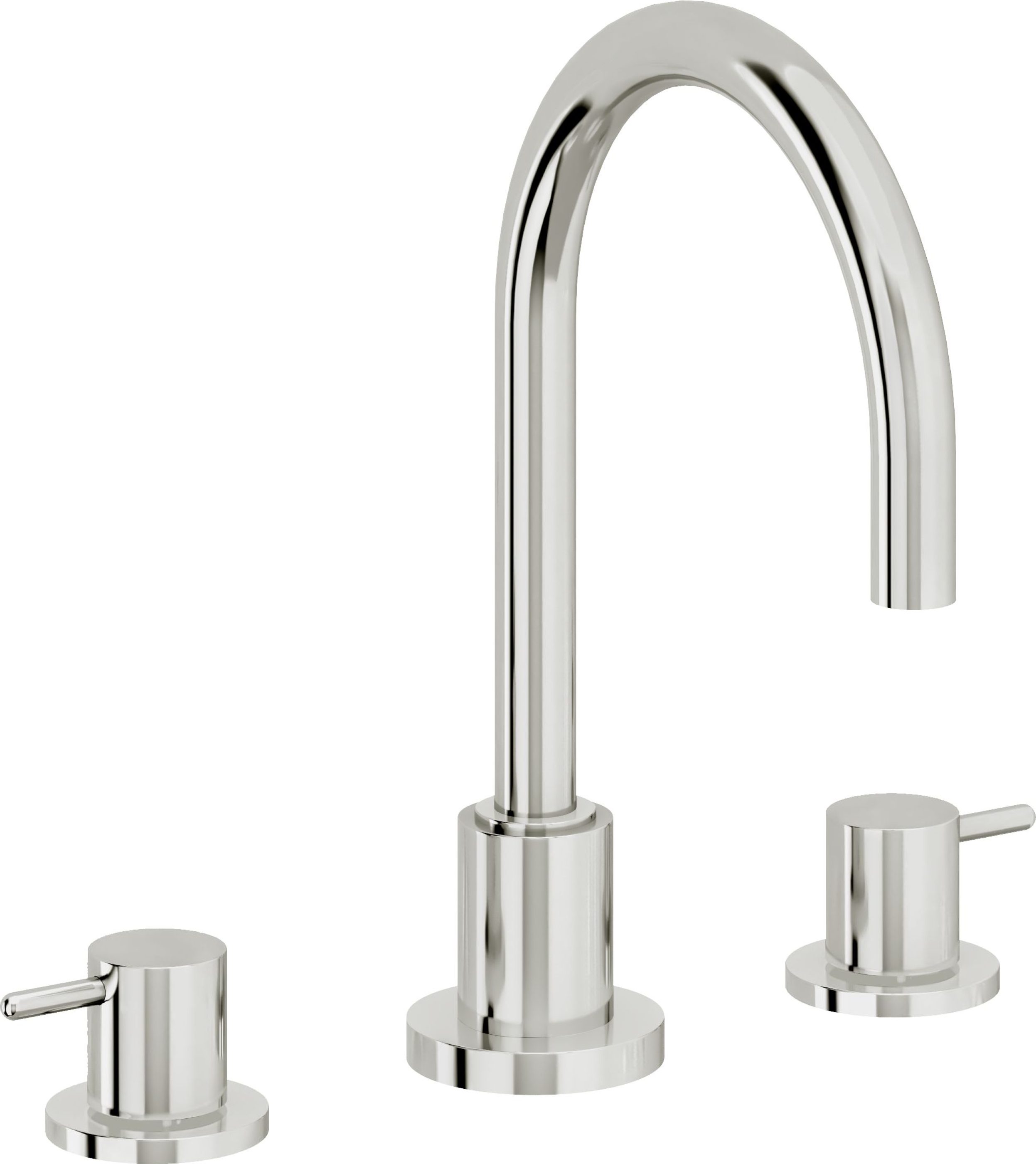 California Faucets - 6202ZB-PC - 8" Widespread Lavatory Faucet with ZeroDrain - Polished Chrome - Avalon