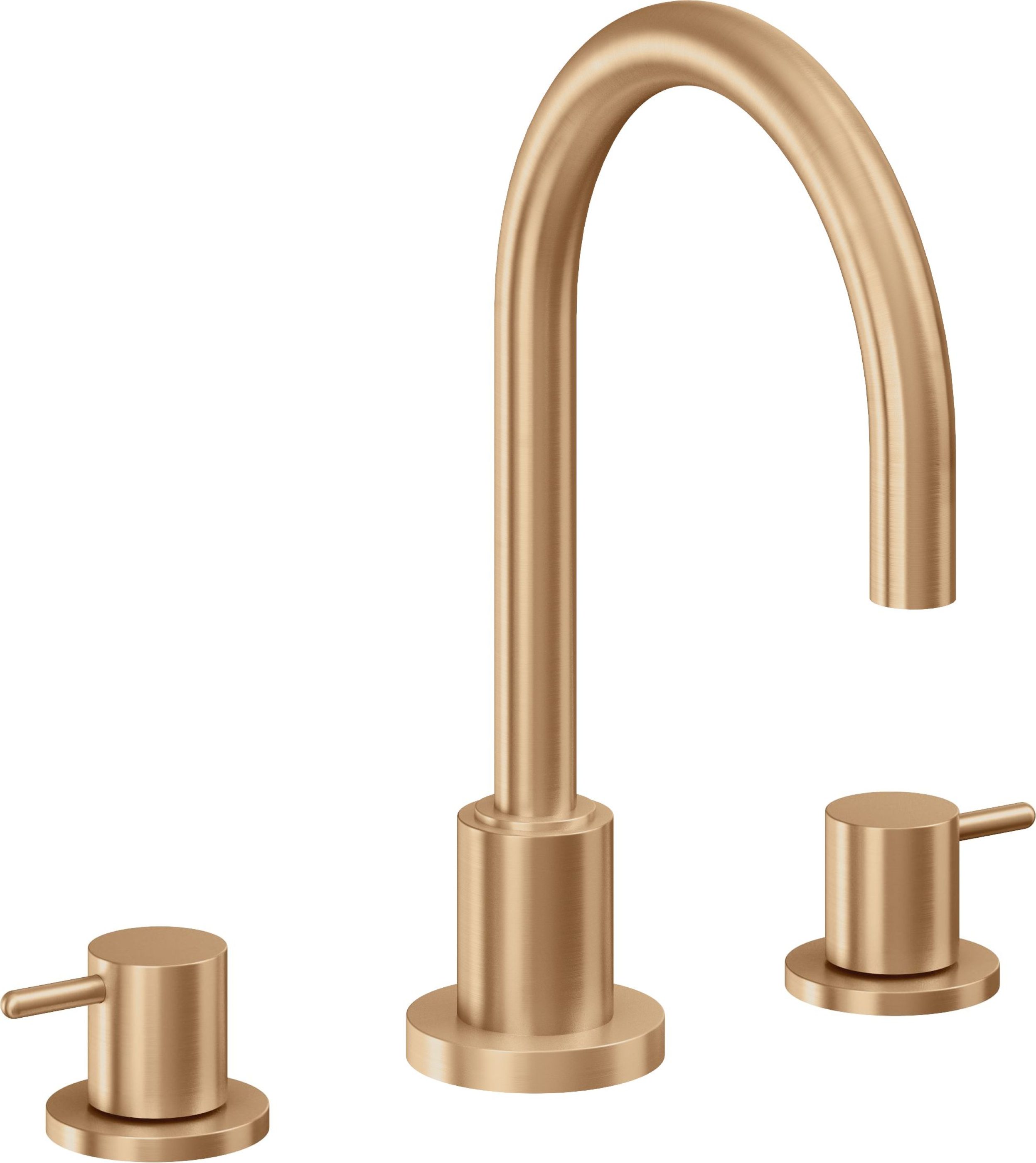 California Faucets - 6202ZB-SBZ - 8" Widespread Lavatory Faucet with ZeroDrain - Satin Bronze (PVD) - Avalon