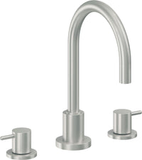 California Faucets - 6202ZB-SC - 8" Widespread Lavatory Faucet with ZeroDrain - Satin Chrome (PVD) - Avalon