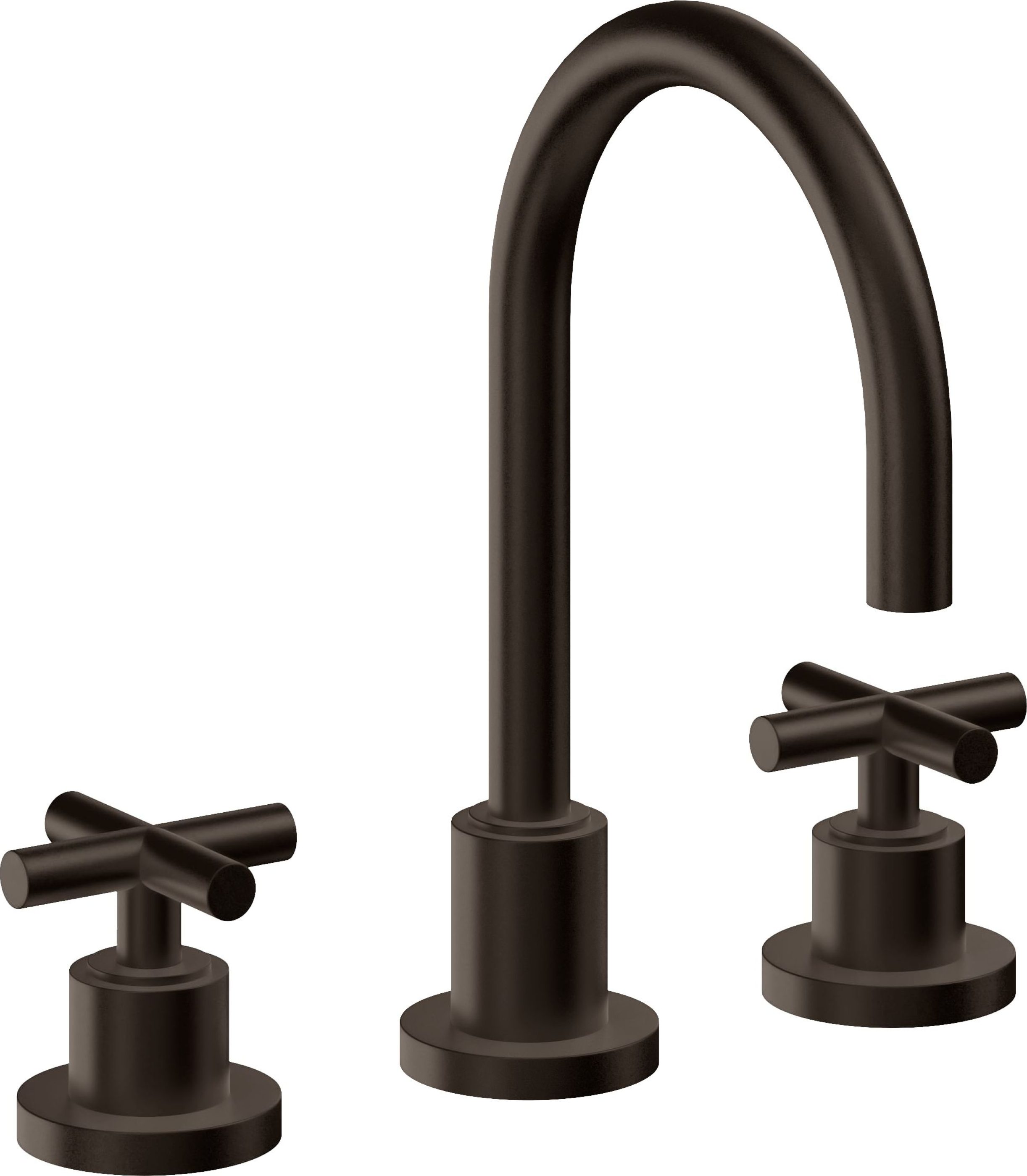 California Faucets - 6502ZBF-BTB - 8" Widespread Lavatory Faucet with Completely Finished ZeroDrain - Bella Terra Bronze - Tiburon