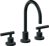 California Faucets - 6602ZBF-CB - 8" Widespread Lavatory Faucet with Completely Finished ZeroDrain - Carbon (PVD) - Tiburon