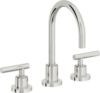 California Faucets - 6602ZB-PC - 8" Widespread Lavatory Faucet with ZeroDrain - Polished Chrome - Tiburon