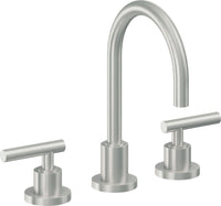 California Faucets - 6602ZB-SC - 8" Widespread Lavatory Faucet with ZeroDrain - Satin Chrome (PVD) - Tiburon