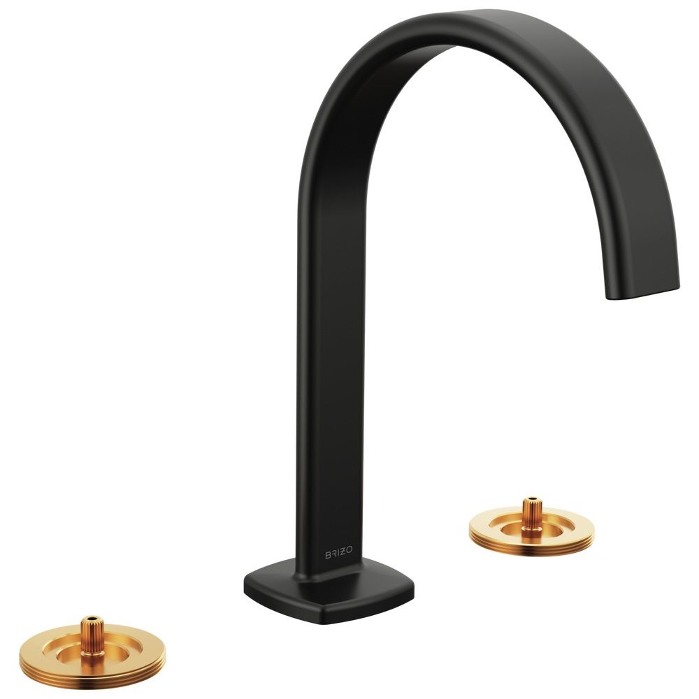 Brizo Allaria™: Widespread Lavatory Faucet with Arc Spout - Less Handles