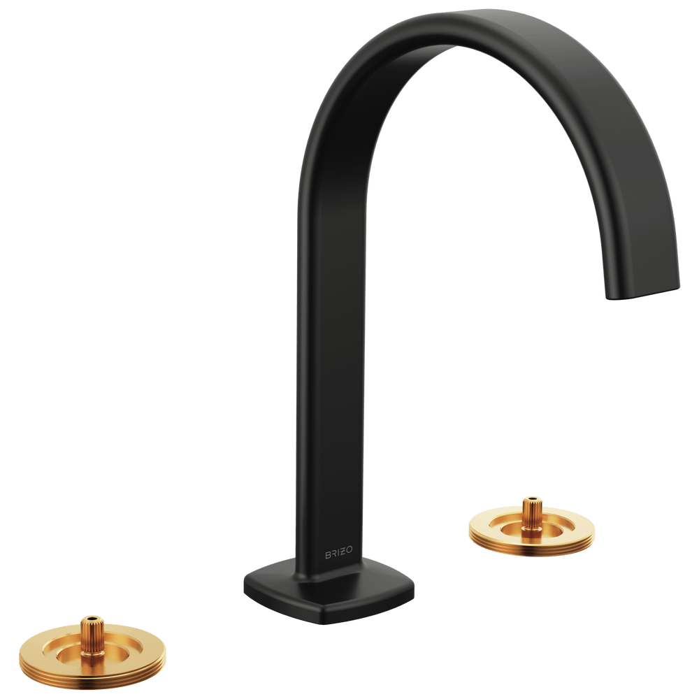 Brizo Allaria™: Widespread Lavatory Faucet with Arc Spout - Less Handles - Maison&Co.