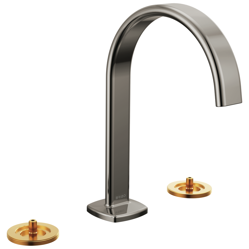 Brizo Allaria™: Widespread Lavatory Faucet with Arc Spout - Less Handles