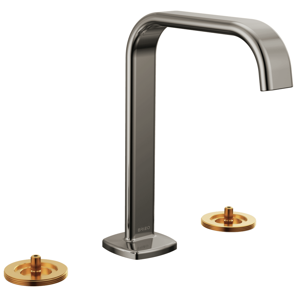 Brizo Allaria™: Widespread Lavatory Faucet with Square Spout - Less Handles - Maison&Co.