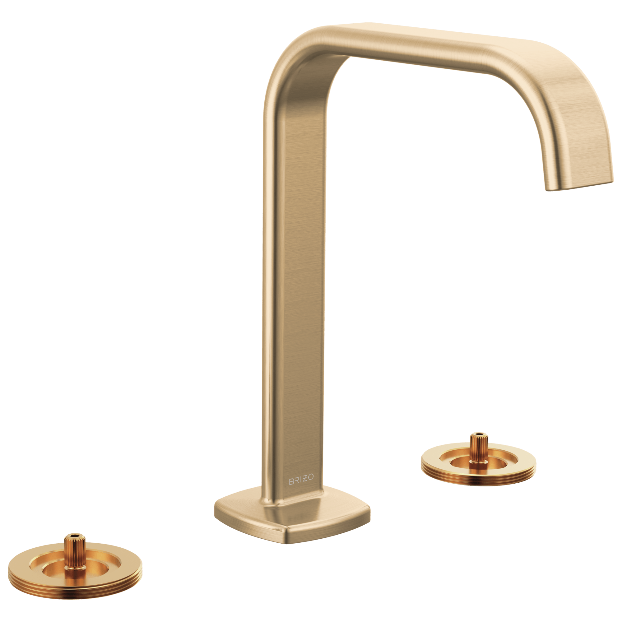 Brizo Allaria™: Widespread Lavatory Faucet with Square Spout - Less Handles - Maison&Co.