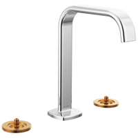 Brizo Allaria™: Widespread Lavatory Faucet with Square Spout - Less Handles - Maison&Co.