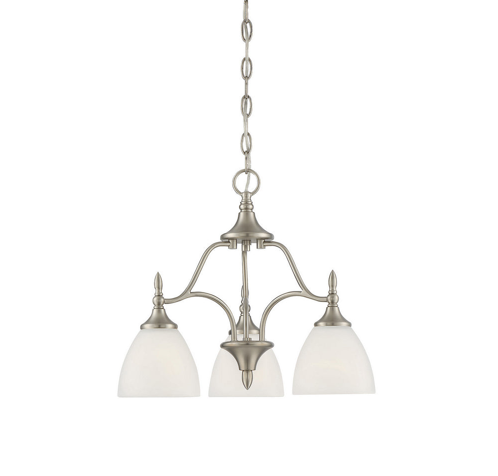 Savoy House - 1-1000-3-SN - Three Light Chandelier - Herndon - Satin Nickel