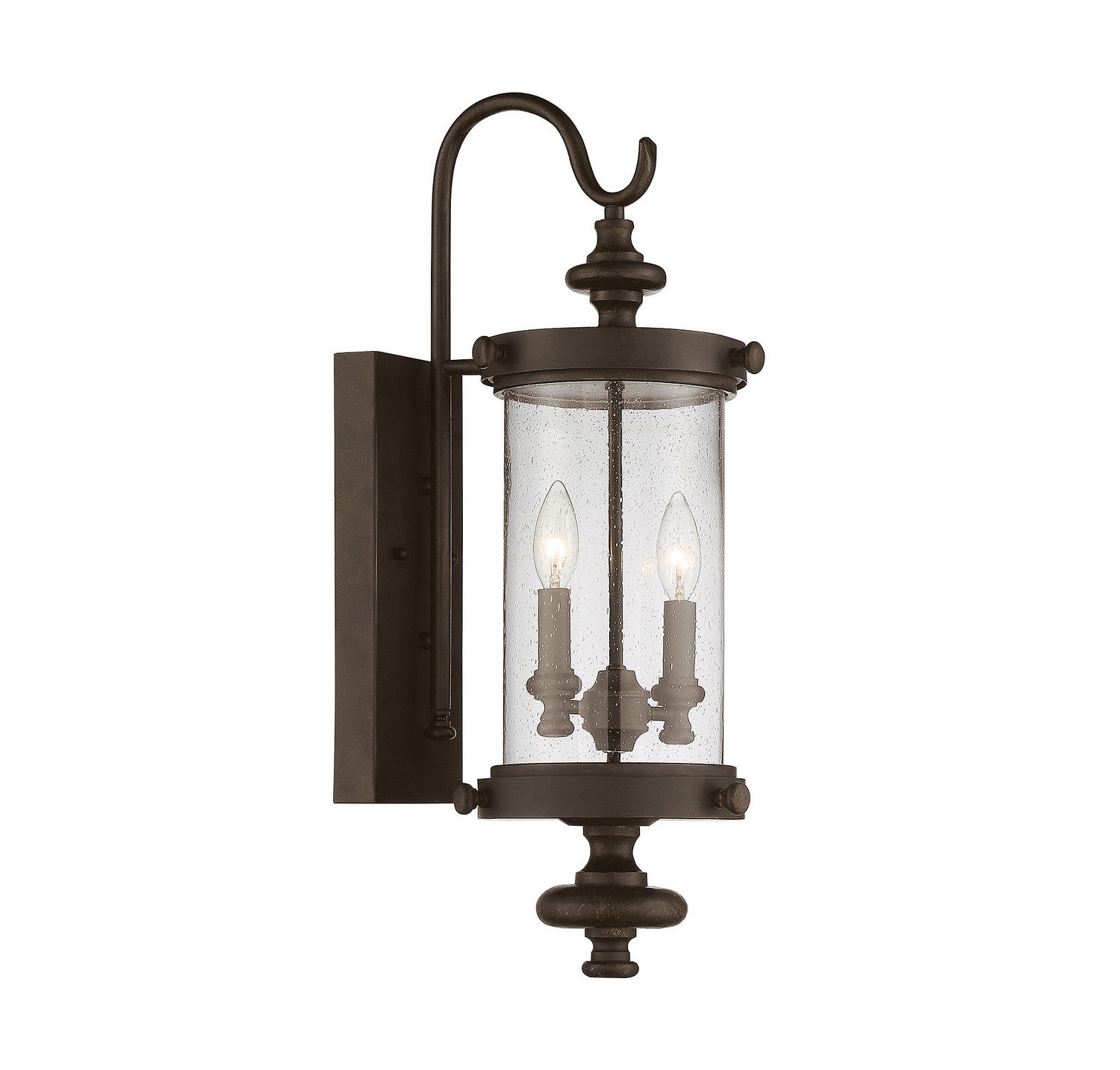 Savoy House - 5-1220-40 - Two Light Wall Lantern - Palmer - Walnut Patina