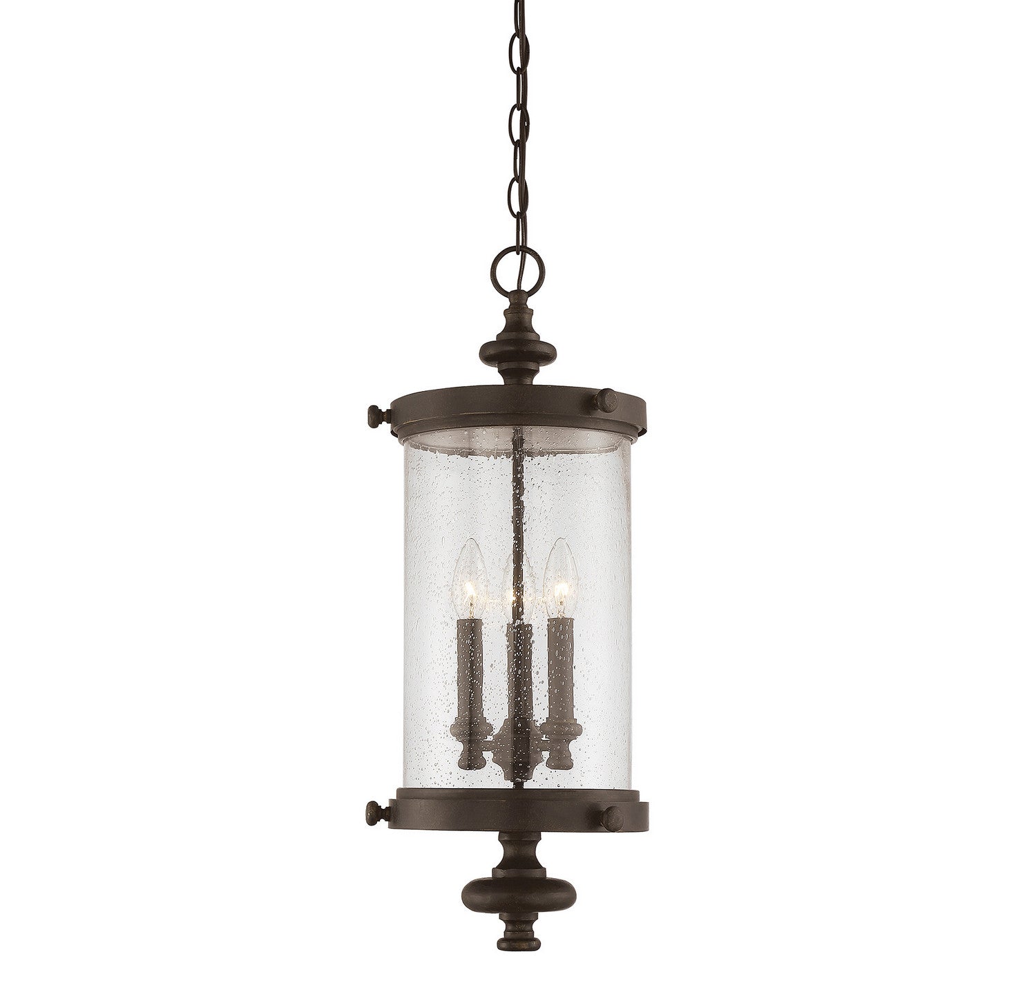 Savoy House - 5-1222-40 - Three Light Hanging Lantern - Palmer - Walnut Patina