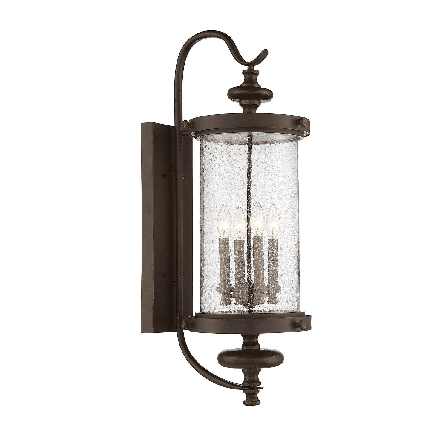 Savoy House - 5-1224-40 - Four Light Outdoor Wall Lantern - Palmer - Walnut Patina