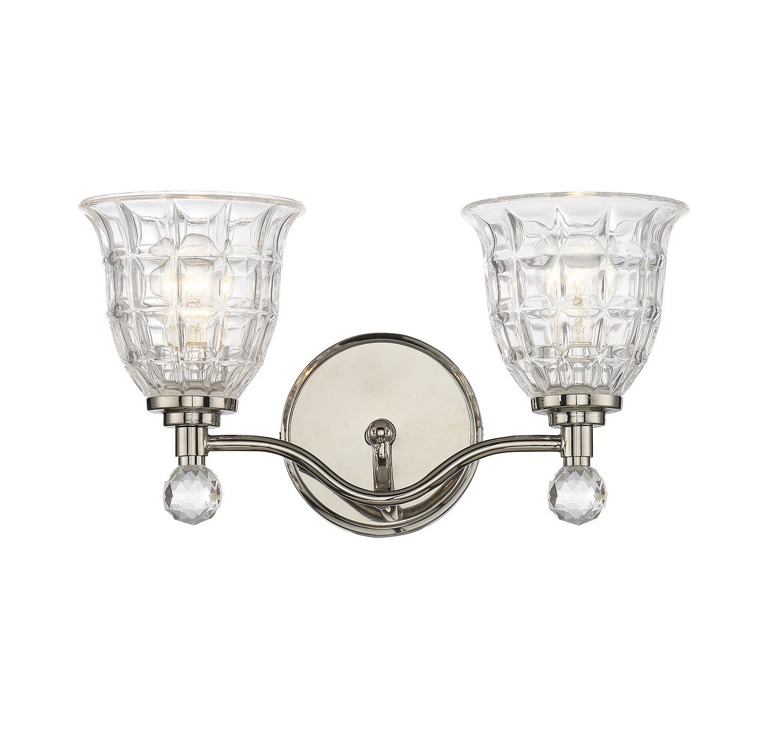 Savoy House - 8-880-2-109 - Two Light Bath Bar - Birone - Polished Nickel