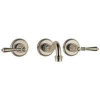 Brizo Tresa®: Two-Handle Wall Mount Lavatory Faucet with Lever Handles 1.2 GPM - Maison&Co.