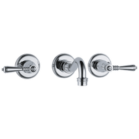 Brizo Tresa®: Two-Handle Wall Mount Lavatory Faucet with Lever Handles 1.2 GPM - Maison&Co.