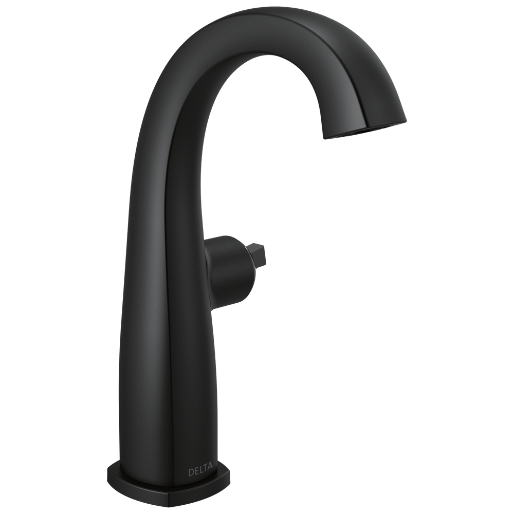 Delta Stryke®: Single Handle Mid-Height Bathroom Faucet - Less Handle
