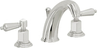 California Faucets - 6802ZB-PC - 8" Widespread Lavatory Faucet with ZeroDrain - Polished Chrome - San Clemente