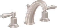 California Faucets - 6802ZBF-SN - 8" Widespread Lavatory Faucet with Completely Finished ZeroDrain - Satin Nickel  - San Clemente