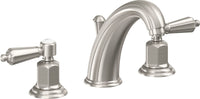 California Faucets - 6802ZB-USS - 8" Widespread Lavatory Faucet with ZeroDrain - Ultra Stainless Steel (PVD) - San Clemente