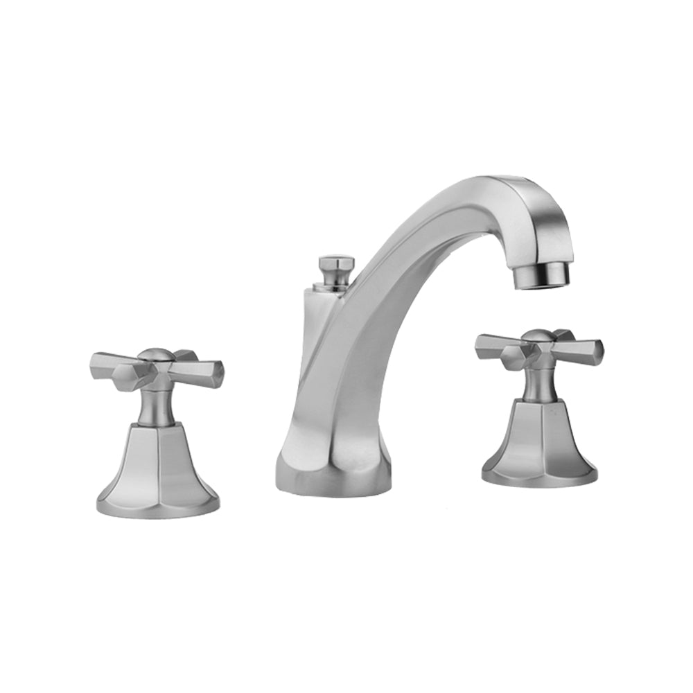 Astor High Profile Faucet with Hex Cross Handles- 0.5 GPM in Multiple Finishes