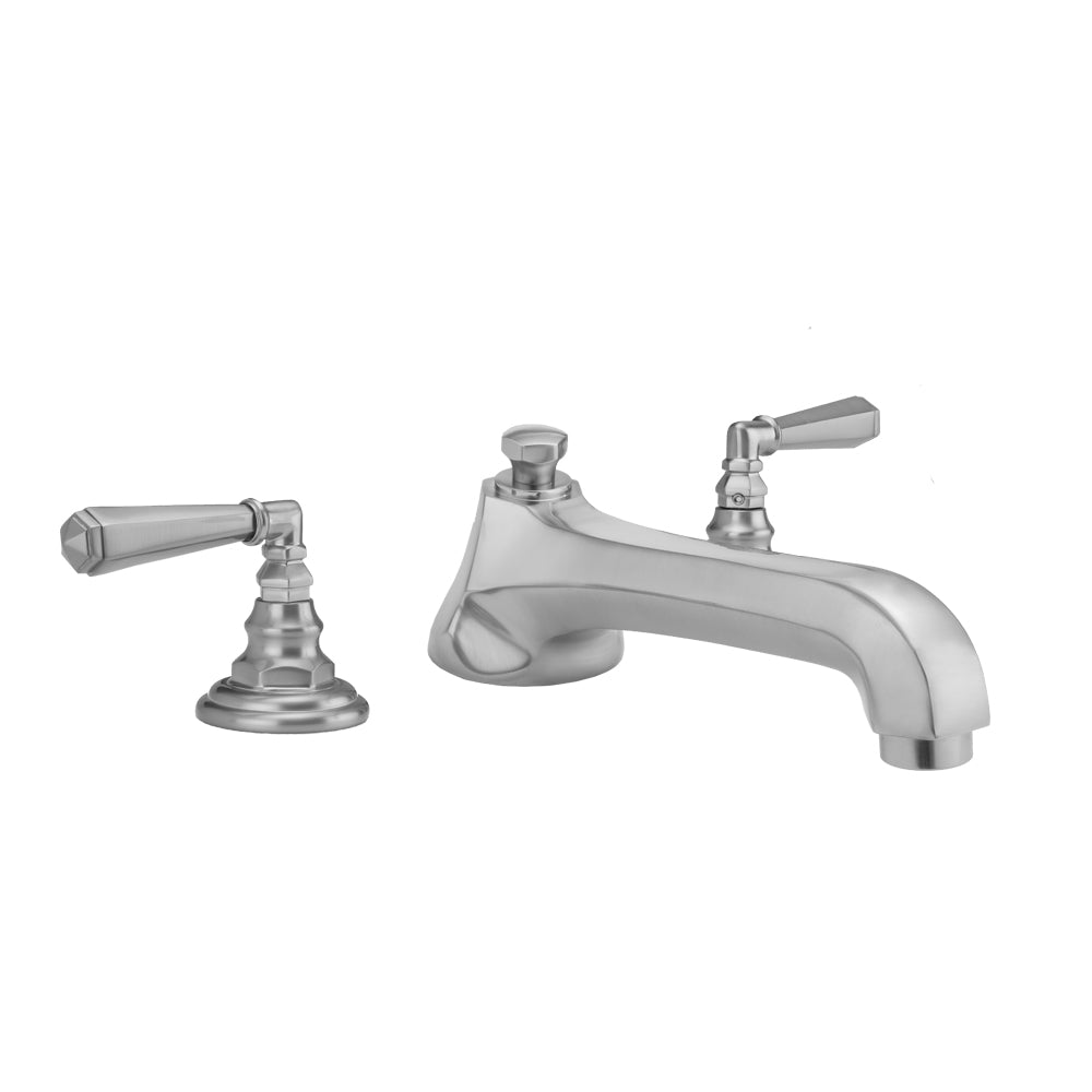 Westfield Roman Tub Set with Low Spout and Hex Lever Handles in Multiple Finishes