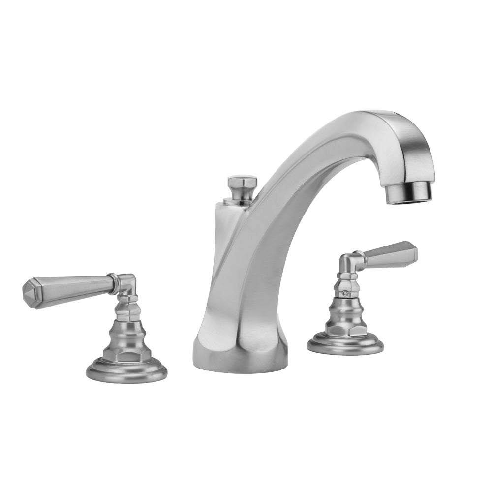 Westfield Roman Tub Set with High Spout and Hex Lever Handles in Multiple Finishes