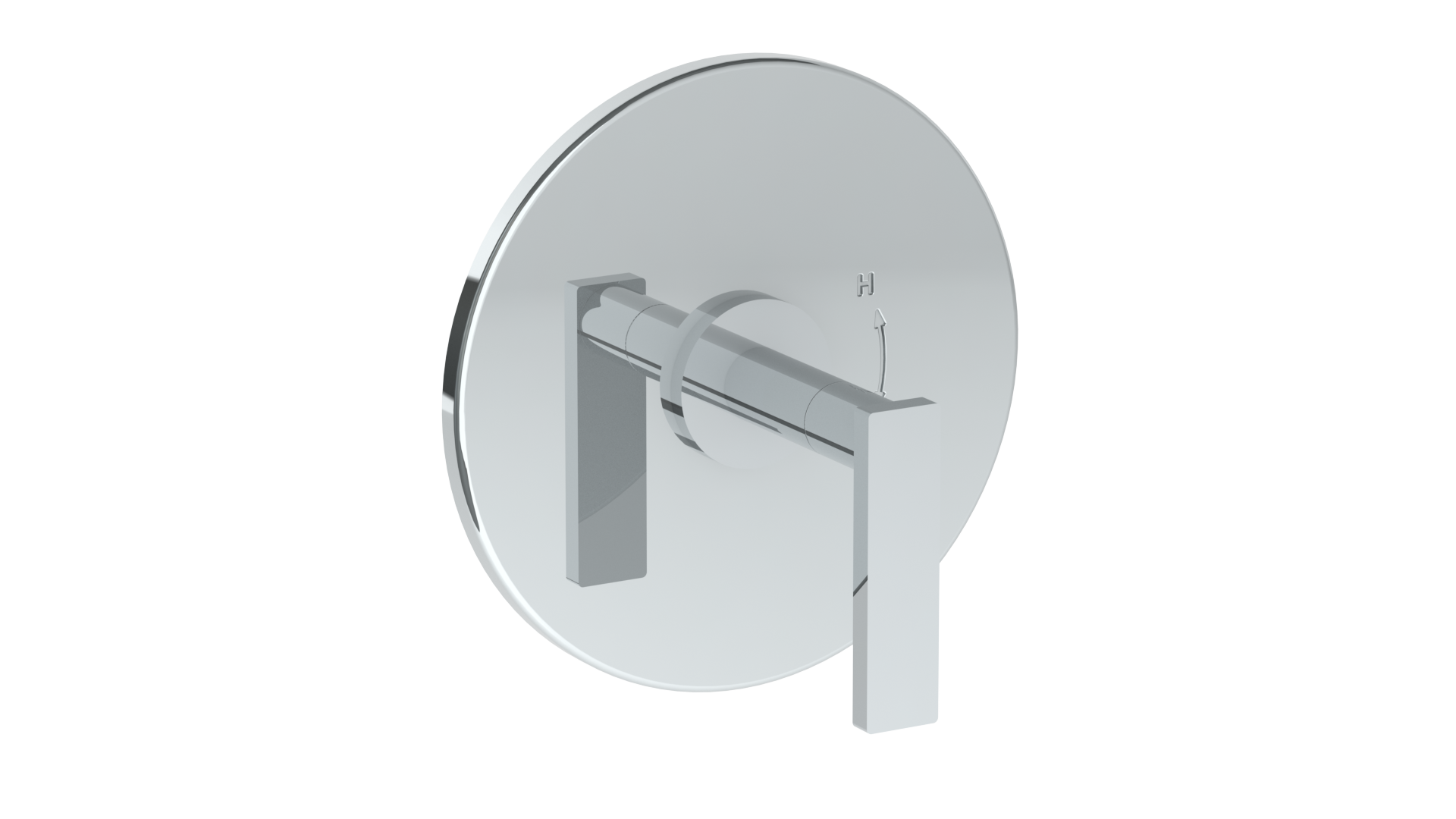 Wall Mounted Pressure Balance Shower Trim, 7" Dia.