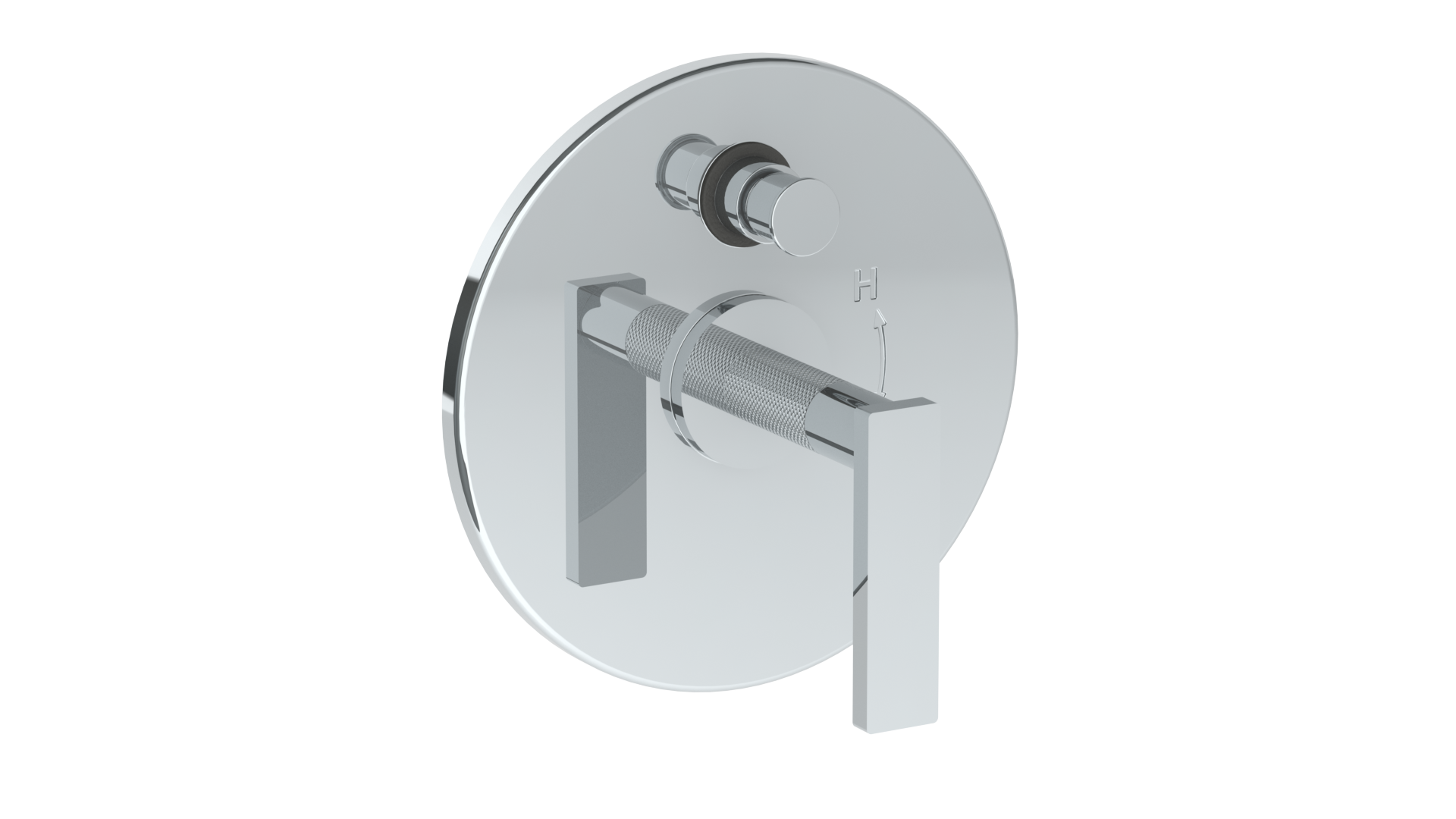 Wall Mounted Pressure Balance Shower Trim With Diverter, 7" Dia.