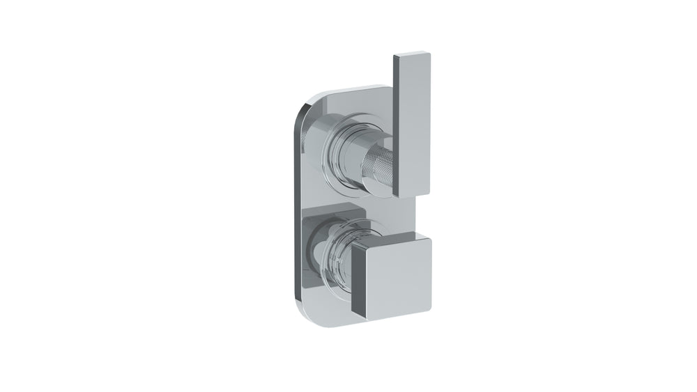 Wall Mounted Thermostatic Shower Trim With Built-In Control, 3 1/2" X 6 1/4"