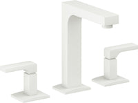 California Faucets - 7002ZBF-MWHT - 8" Widespread Lavatory Faucet with Completely Finished ZeroDrain - Matte White - Solimar