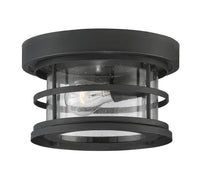 Savoy House - 5-369-10-BK - One Light Flush Mount - Barrett - Black