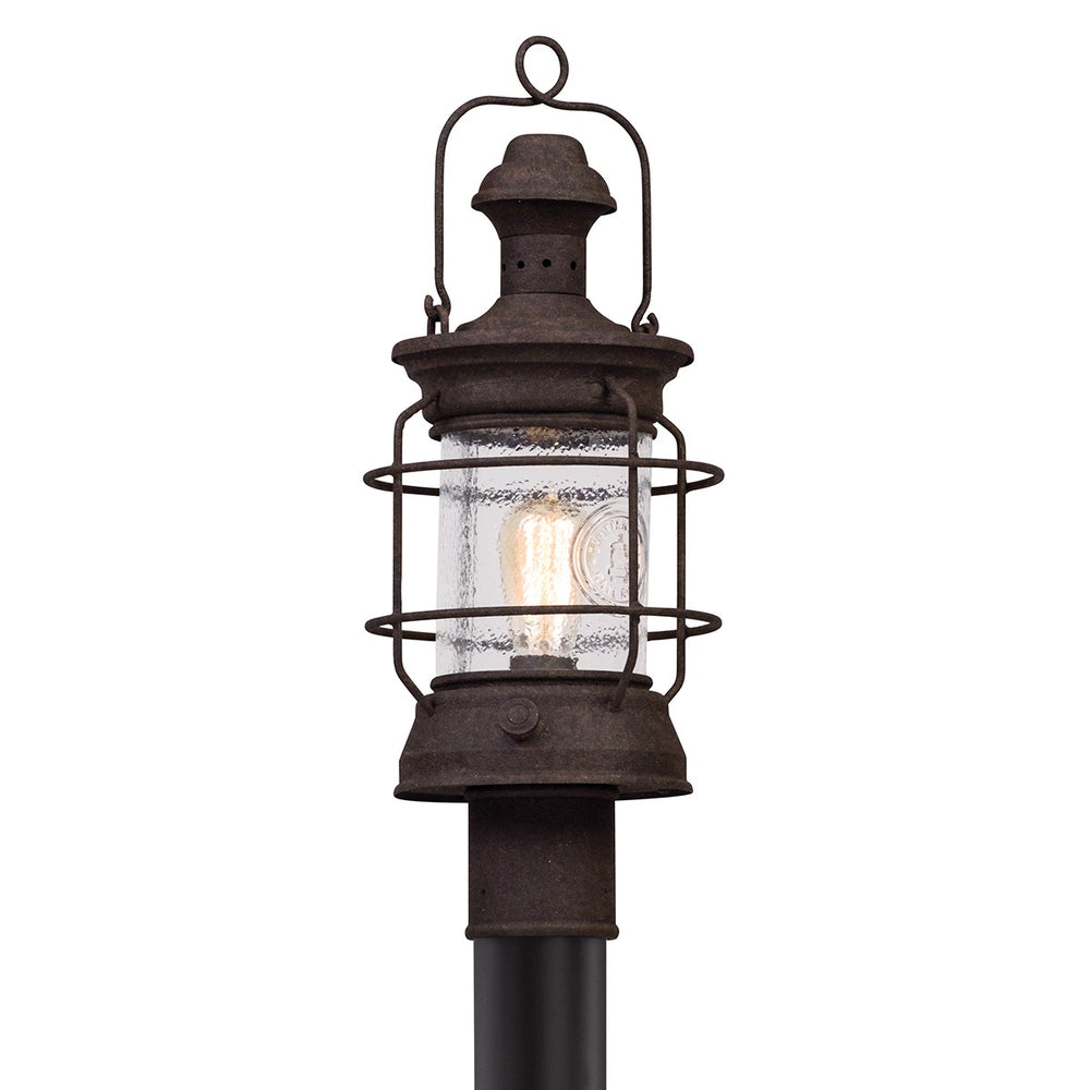 Troy Lighting - P5055-HBZ - One Light Post Lantern - Atkins - Heritage Bronze