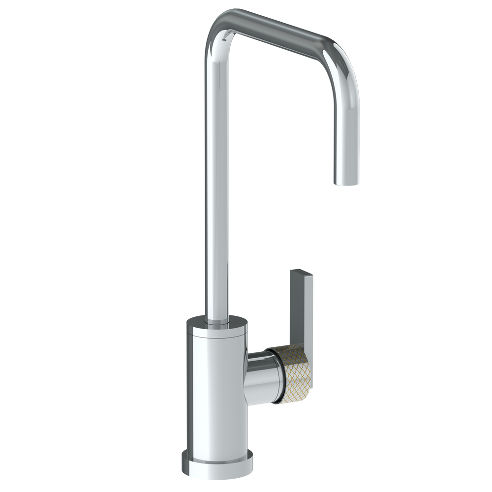 Deck Mounted 1 Hole Square Top Kitchen Faucet