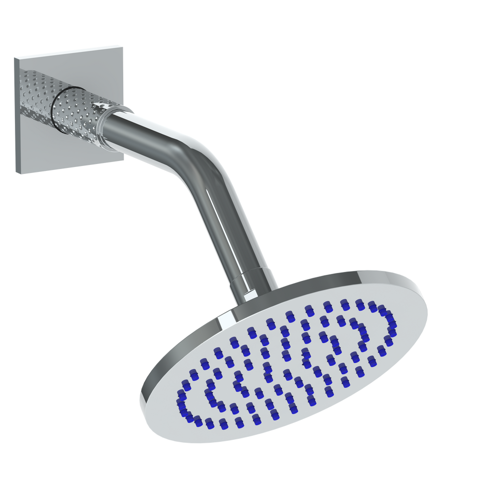 Wall Mounted Showerhead, 6"Dia, With 6" Arm And Flange