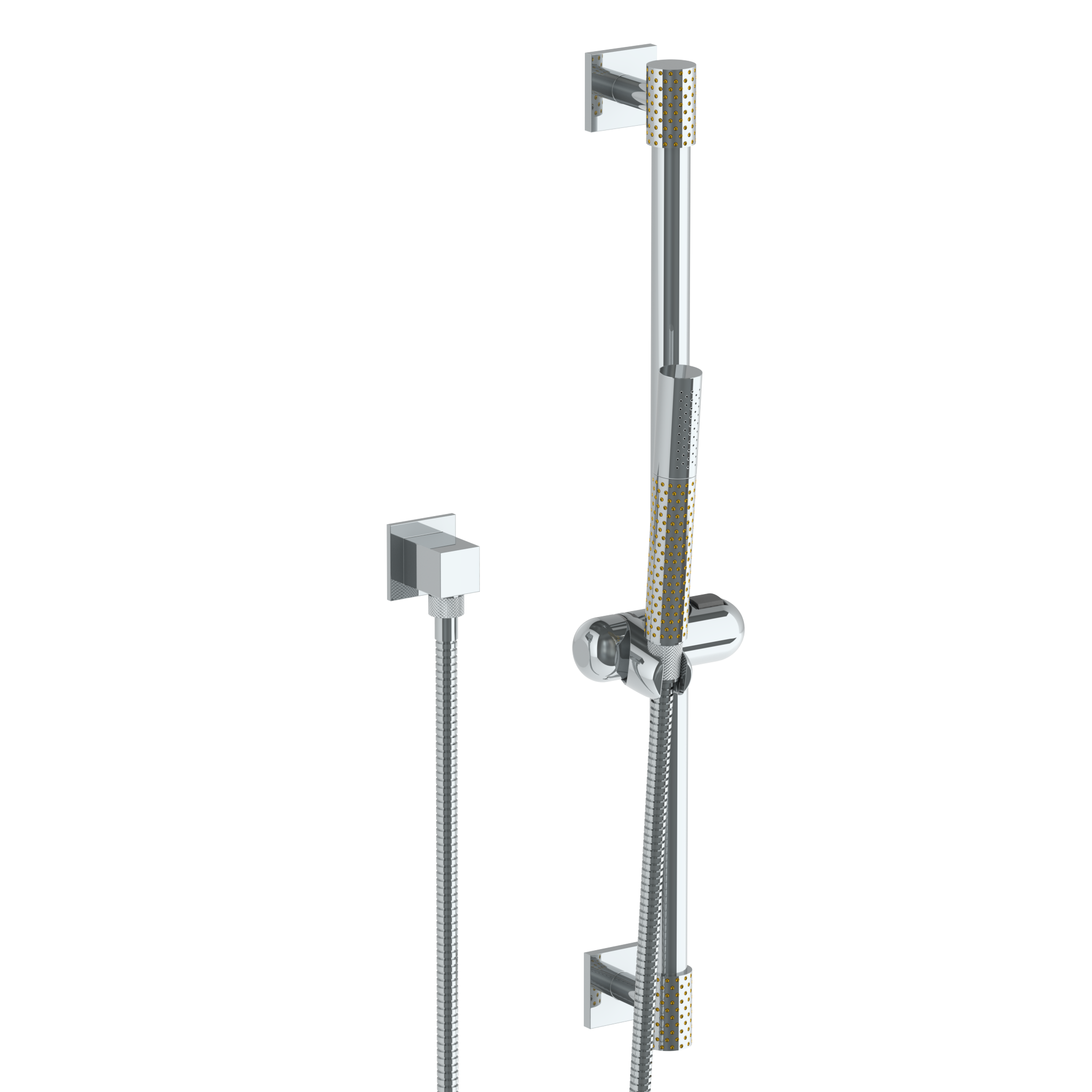 Positioning Bar Shower Kit With Slim Hand Shower And 69" Hose