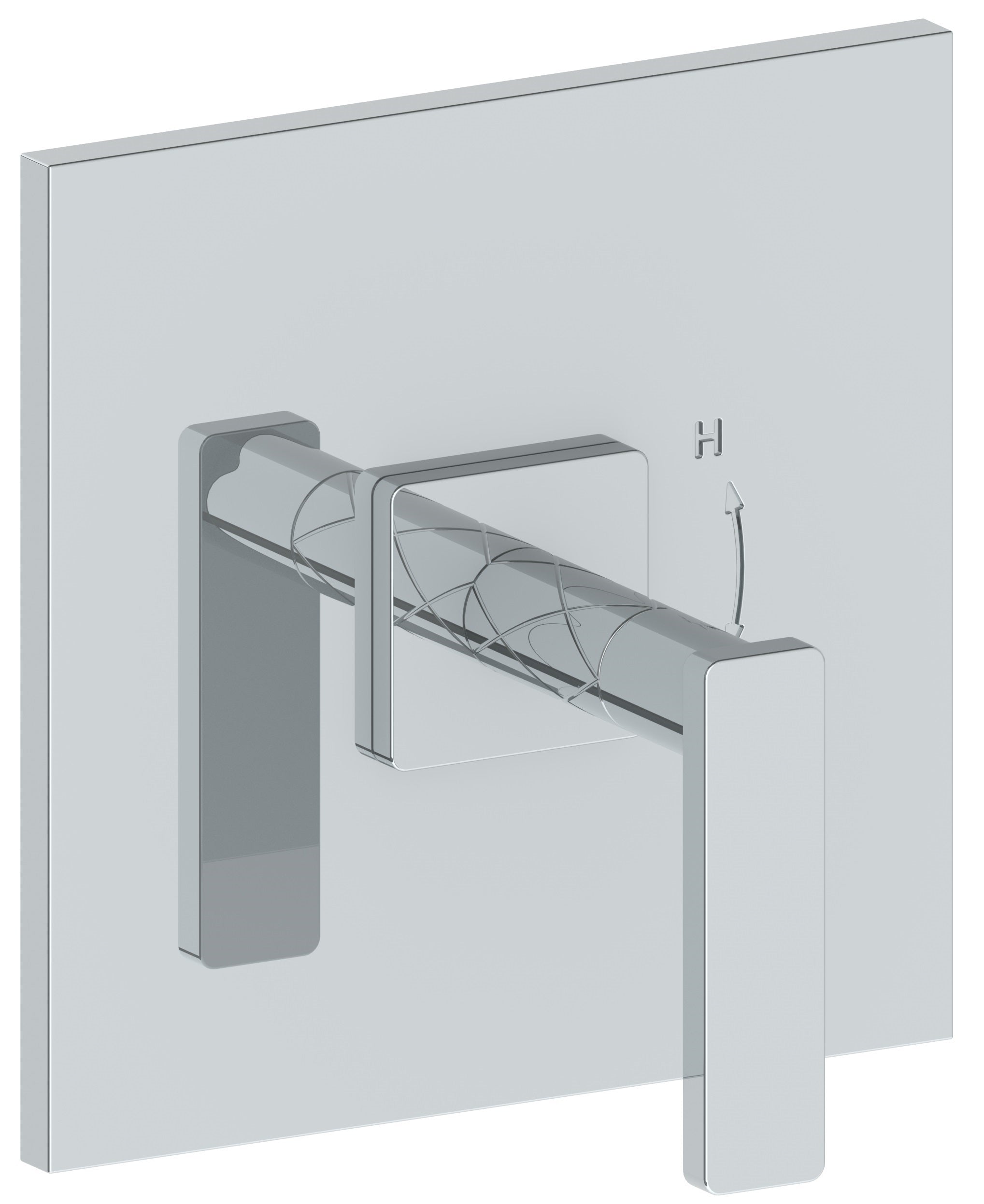 Wall Mounted Pressure Balance Shower Trim, 7"