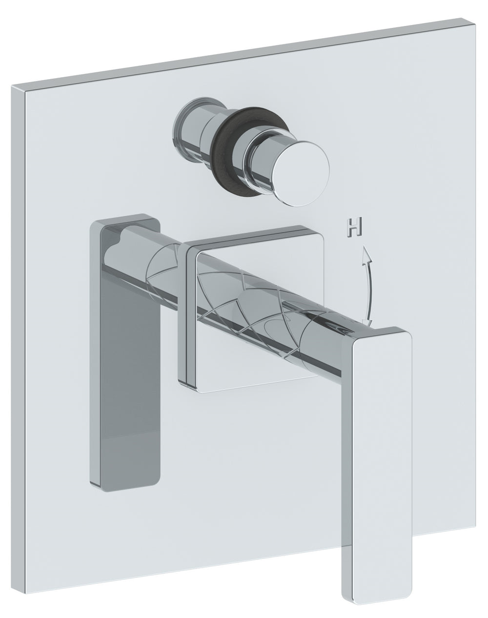 Wall Mounted Pressure Balance Shower Trim With Diverter, 7"