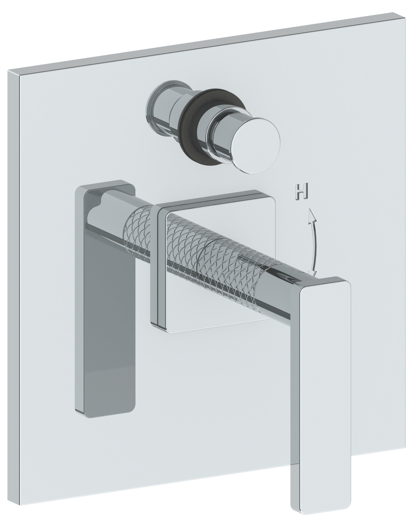 Wall Mounted Pressure Balance Shower Trim With Diverter, 7"