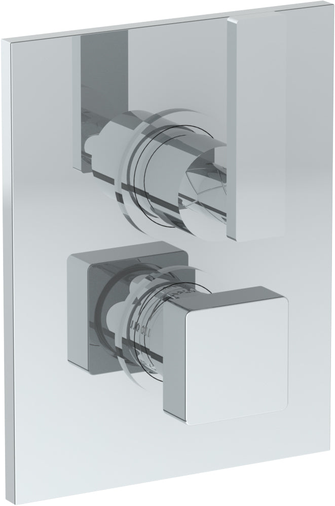 Wall Mounted Thermostatic Shower Trim With Built-In Control, 7 1/2"