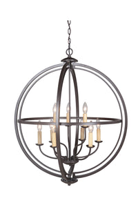 Craftmade - 40139 - Berkeley Nine Light Foyer Pendant in Mulltiple Finishes - Berkeley