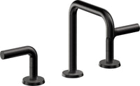 California Faucets - 7402ZBF-MBLK - 8" Widespread Lavatory Faucet with Completely Finished ZeroDrain - Matte Black - Tamalpais